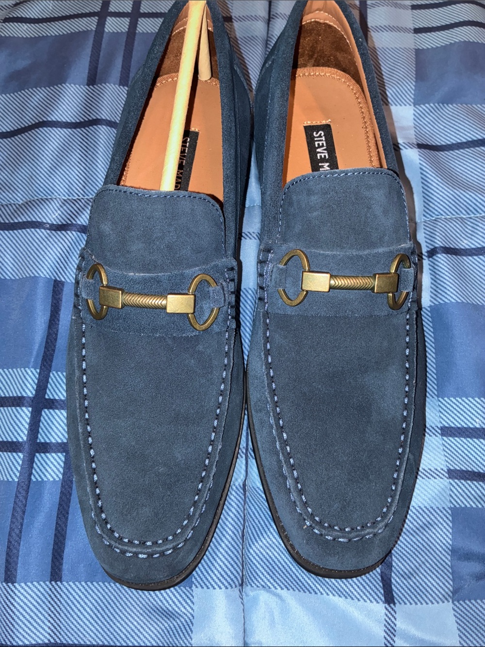 NEW Steve Madden Gaddis men’s shoes size 8 navy - Picture 9 of 14